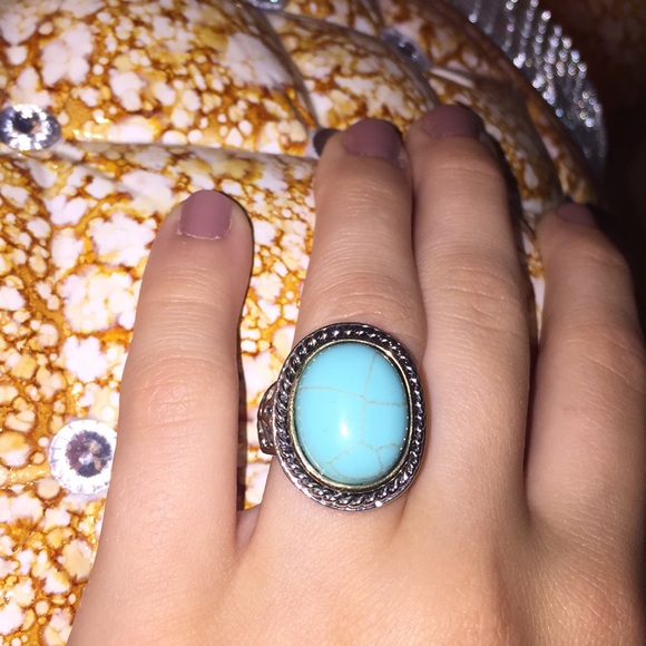 Turquoise Stone Ring - Picture 7 of 7